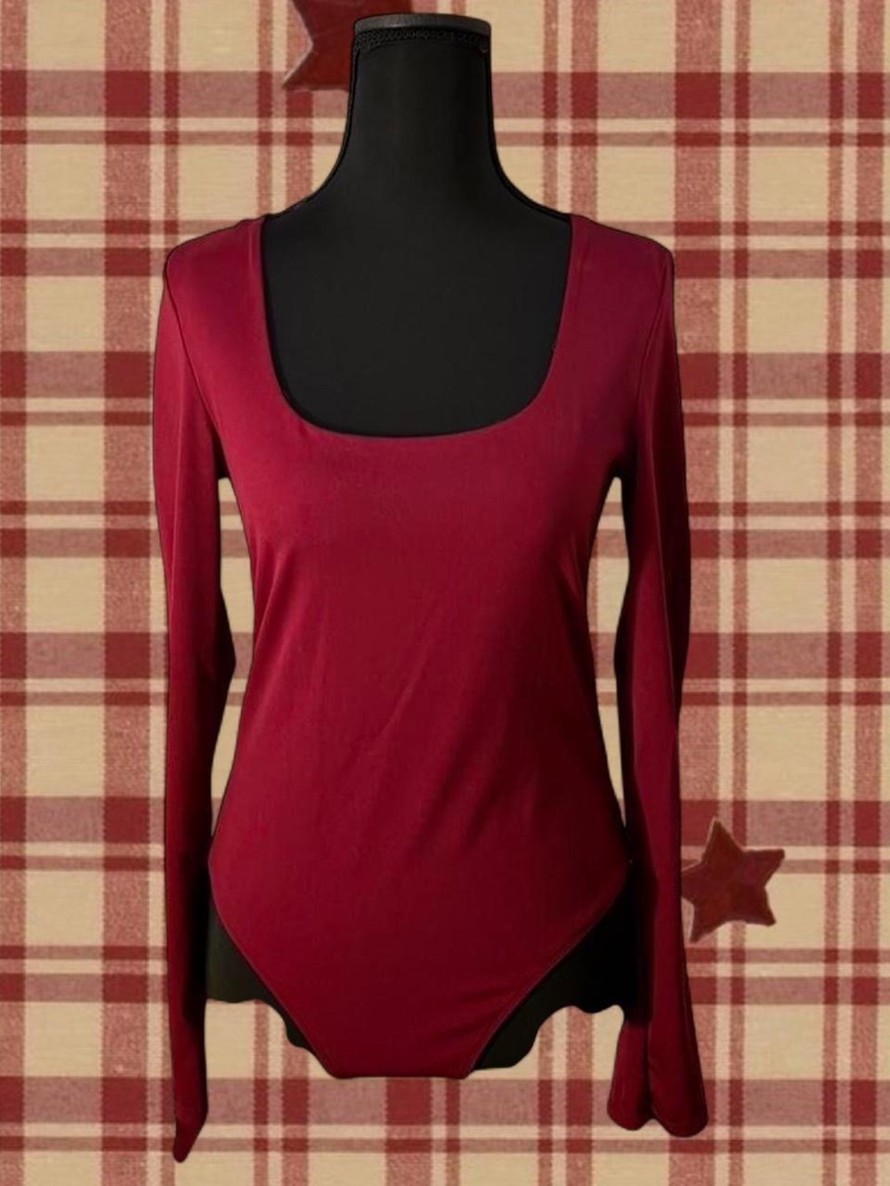 medium burgundy aeropostale long sleeve bodysuit 💋🥂🌹